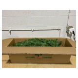 National Tree Company Artificial Pre-Lit Slim Christmas Tree, Green, Kingswood Fir, White Lights, Includes Stand, 7 Feet