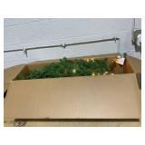 National Tree Company Artificial Pre-Lit Slim Christmas Tree, Green, Kingswood Fir, White Lights, Includes Stand, 7 Feet