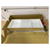 Frosted White 10-Drawer Organizer Cart