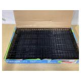 Vibrant Life Wire Dog Crate, Double-Door, Divider and Leak-Proof Tray, Metal, Foldable, Durable, Black, 36"