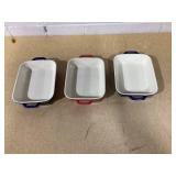 LOT OF 3 Ceramic STAUB Cookware
