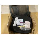 Mainstays Ergonomic Mesh Back Office Chair with Flip Up Arms for Adults, Black Fabric