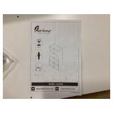 Furinno Cubicle Open Back Decorative Cube Storage Organizer, 8-Cube, White