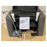 Massage Chair, Adjustable Feature for Adults, Fabric Recliner Sofa with Padded Seat Backrest for Home Theater, Living Room and Bedroom,Grey