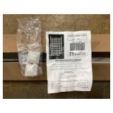 Dura-Trel 66 in. x 35 in. White Vinyl PVC Country Garden Trellis