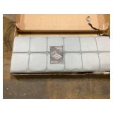 GIANNA Queen Size Platform Bed Frame with upholstered headboard, Gray, 63.98"W x 82.87"D x 44.88"H