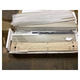 Linsy Home Full Bed Frame With Ergonomic Headboard & Storage Shelf, Wood Platform Bed Frame with Lights, Outlets & USB, Off-white