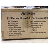 Astercook Ceramic Non-stick Cookware 21 Pcs Pots and Pans Set