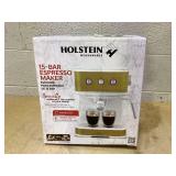 Holstein 15-Bar Espresso Maker - Coffee Machine with Frothing Function