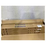 Muzata 6 Pack Black Side Mount Cable Railing Post 36 Inch 36"x2"x2"