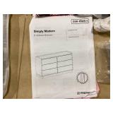 Simply Modern Natural Oak 6 Drawer 52.5 in. Dresser Chest of Drawers