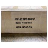 3.5 ft. W x 1.4 ft. D Metal Shed, 8-Compartment Chicken Nesting Box for Laying Eggs