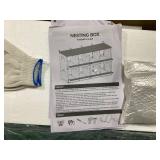 3.5 ft. W x 1.4 ft. D Metal Shed, 8-Compartment Chicken Nesting Box for Laying Eggs