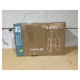Counter Height Bar Stool, 30 inch Leather Barstool Modern Bar Stool with Back