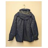 NEW CORE 365 WARM-LOGIK FLEECE LINED HOODED WINTER JACKET SIZE XL/TG BLUE