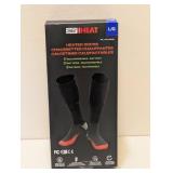 32 DEGREE HEAT HEATED SOCKS LARGE (RECHARGEABLE BATTERY)