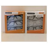 (2) FOSTER GRANT +1.25 READING GLASSES 3PK.