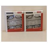 (2) FOSTER GRANT +3.00 READING GLASSES 3PK.