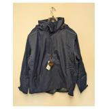 NEW CORE 365 WARM-LOGIK FLEECE LINED HOODED WINTER JACKET SIZE XL/TG BLUE