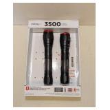 INFINITY X1 DUAL POWER FLASHLIGHTS 2PK. (3500 LUMENS)