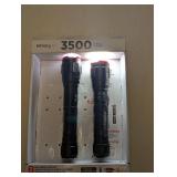 INFINITY X1 DUAL POWER FLASHLIGHTS 2PK. (3500 LUMENS)
