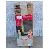 HOLIDAY TIME OUTDOOR DECOR 3PC. NATIVITY SCENE