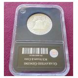 Slabbed 1961 Uncirculated Franklin Half Dollar