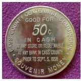 (9) 1958 Minnesota Centennial 50c Tokens