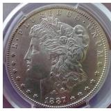 1887-S Morgan Dollar - PCGS MS62 - Nice!