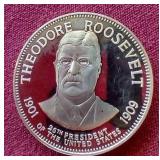 Sterling Silver Teddy Roosevelt Medallion