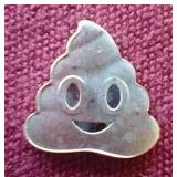 1 Gram Silver Poo Emoji