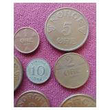 (11) Vintage Scandinavian Coins - Mostly Norwegian