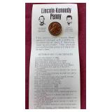 Lincoln-Kennedy Novelty Penny