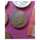 Small U.S. Coins Mixed Lot - Barber, Buffalo, Indian, Wheat, Etc