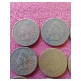 (15) Indian Pennies - All 1800s
