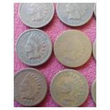 (15) Indian Pennies - All 1800s