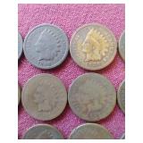 (15) Indian Pennies - All 1800s