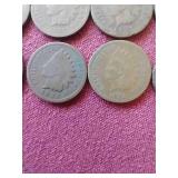 (15) Indian Pennies - All 1800s