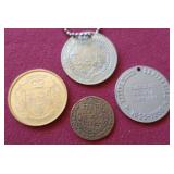 Mixed Lot - Tokens & Ferdinand & Isabella Reproduction Coin