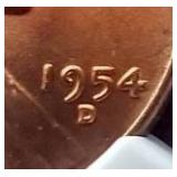 1954-D Wheat Penny - NGC MS65 Red