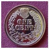 Indian Penny Style 1 oz Copper Round