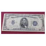 Nice 1934 Silver Certificate $5 Note