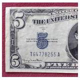 Nice 1934 Silver Certificate $5 Note