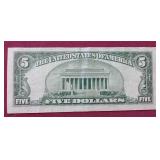 Nice 1934 Silver Certificate $5 Note