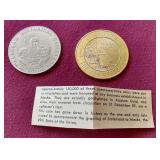 (2) Vintage Alaska Trade Tokens