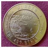 (2) Vintage Alaska Trade Tokens
