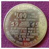 (2) Vintage Alaska Trade Tokens