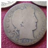 (3) Barber Half Dollars