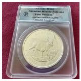 2013 Canadian Wildlife 1 oz Silver Antelope Coin - ANACS MS69