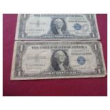 (3) Silver Certificate $1 Notes
